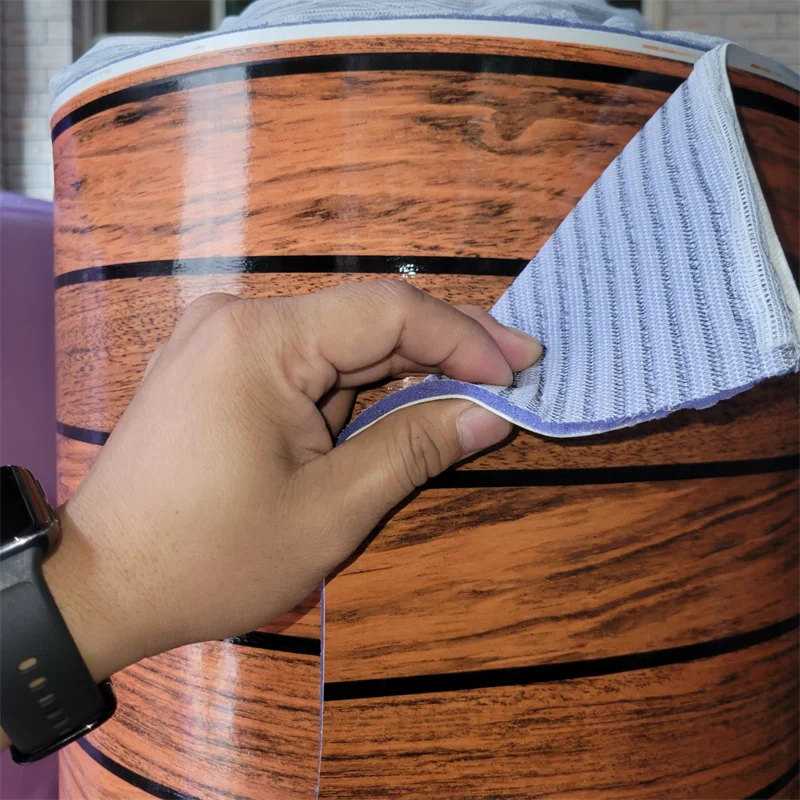 Embroidered Stitching Sewing PVC Leather with Sponge Diamond Design for Car Mat and Car Seat Upholstery