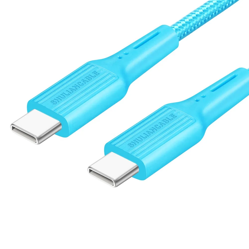 Custom Fast Charging Data Cable USB Type C to Type C PD Charging USB Cable 1m 2m 3m