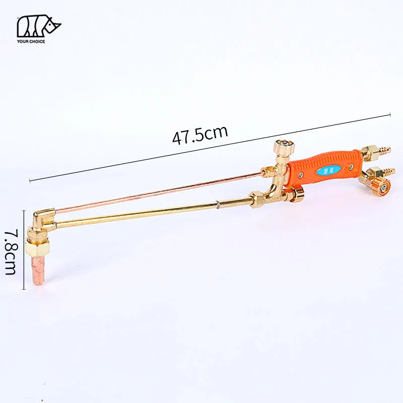 INWELT INWELT Flame Oxygen Acetylene Stainless Steel Jet Suction Gas Cutting Torch with Copper Cutting Nozzle