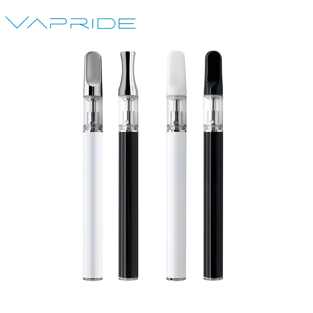 Vapride O8 Custom Logo Slim Vape Pen Electronic Ceramic CBD Oil Vaporizer 1ml Empty Pen