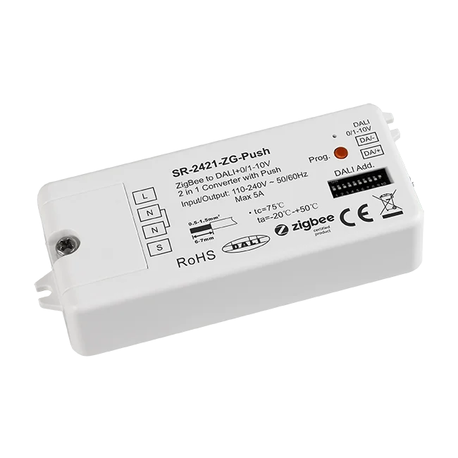 SR-2421-ZG-PUSH small dimmer for DALI drivers or Ballasts