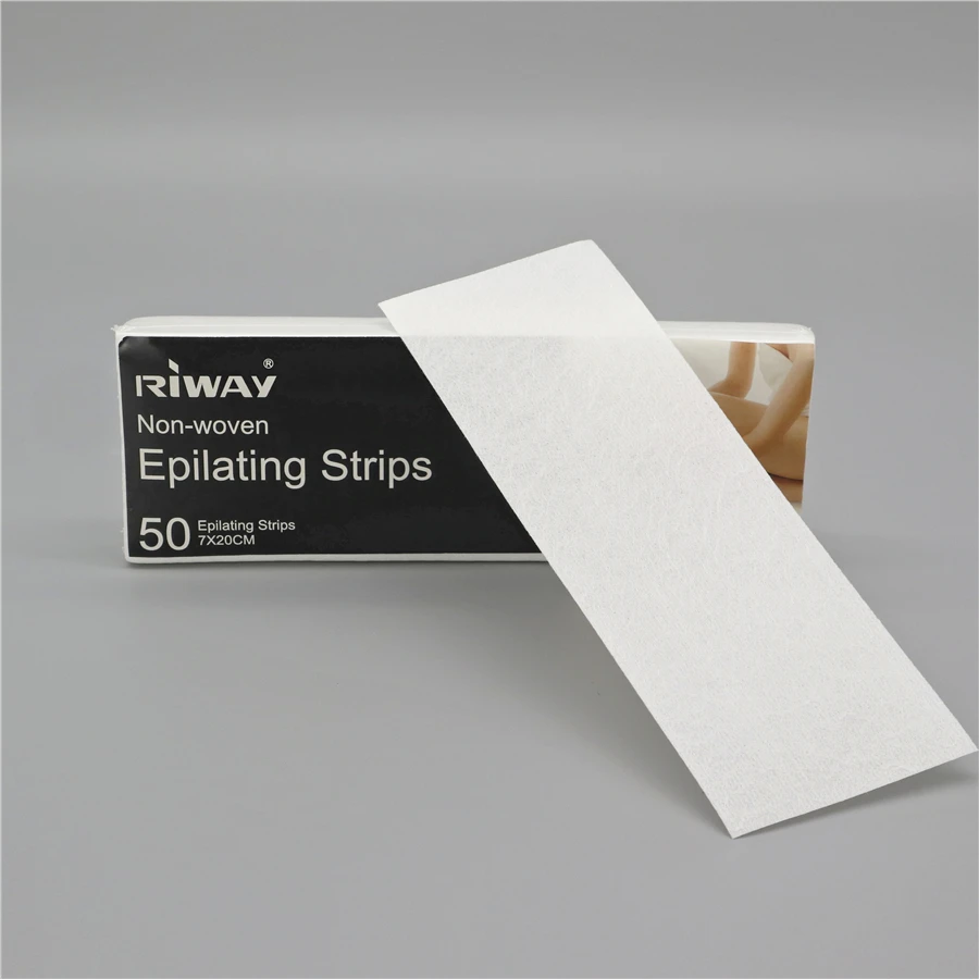 Disposable Cotton Depilatory Wax Strips Hair Remove Strips cotton fabric waxing strips