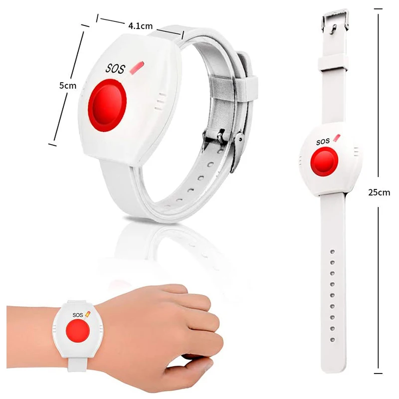 Устройство для домашнего пейджера Daytech LC01 3-2-01W, батарея для пейджера, система дистанционного пейджера для детской комнаты с 2 приемниками и 3 аварийными кнопками