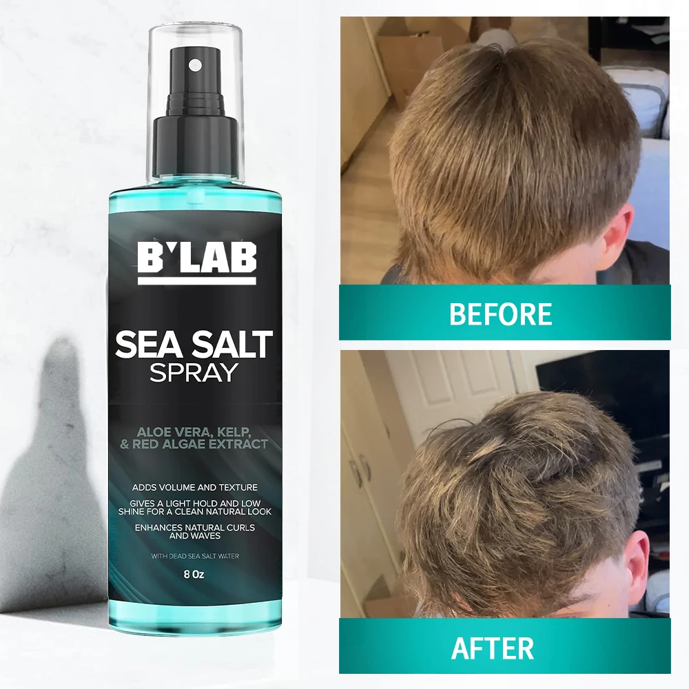 Private Label Matte Finish Sea Salt Hair Spray Coconut Strong Hold Sulfate Free Texture Volumiziing Hair Sea Salt Spray for Men