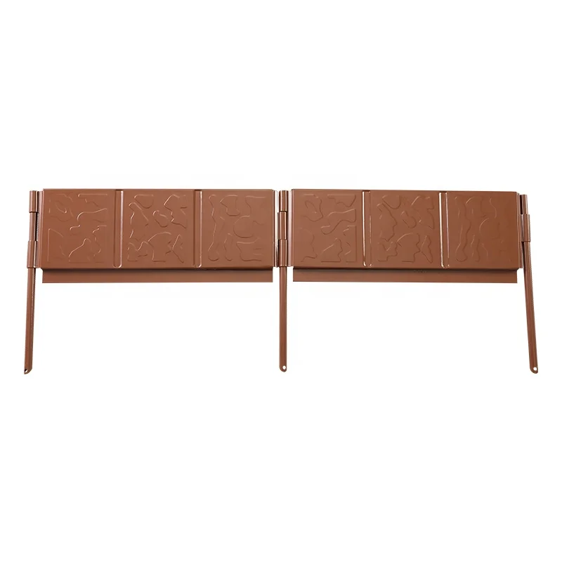 10cm Height 3m Length Durable Stronger Anti-rusty Powder Coating Steel Landscape Edging Metal Garden Lawn Edging