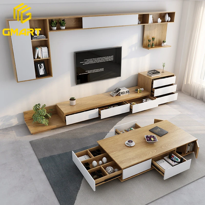 Gmart новая классическая простая мебель для гостиной Белая светодиодная Mdf акриловая современная деревянная мраморная ТВ-приставка настольные стенды ТВ-шкаф