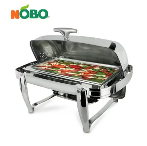 Roll Top Good Quality Wedding Party Buffet Stainless Steel Chafing Dish Food Warmer