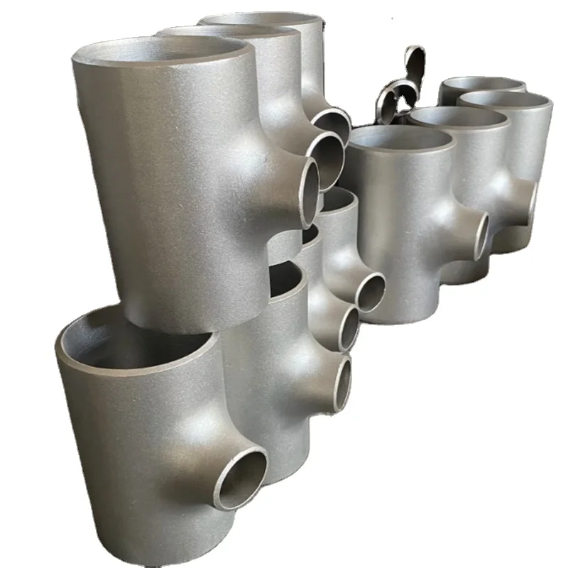 High pressure Seamless Carbon Steel CS Welded Reducing Tees Thick Wall Equal Diameter Tee Pipe Fittings