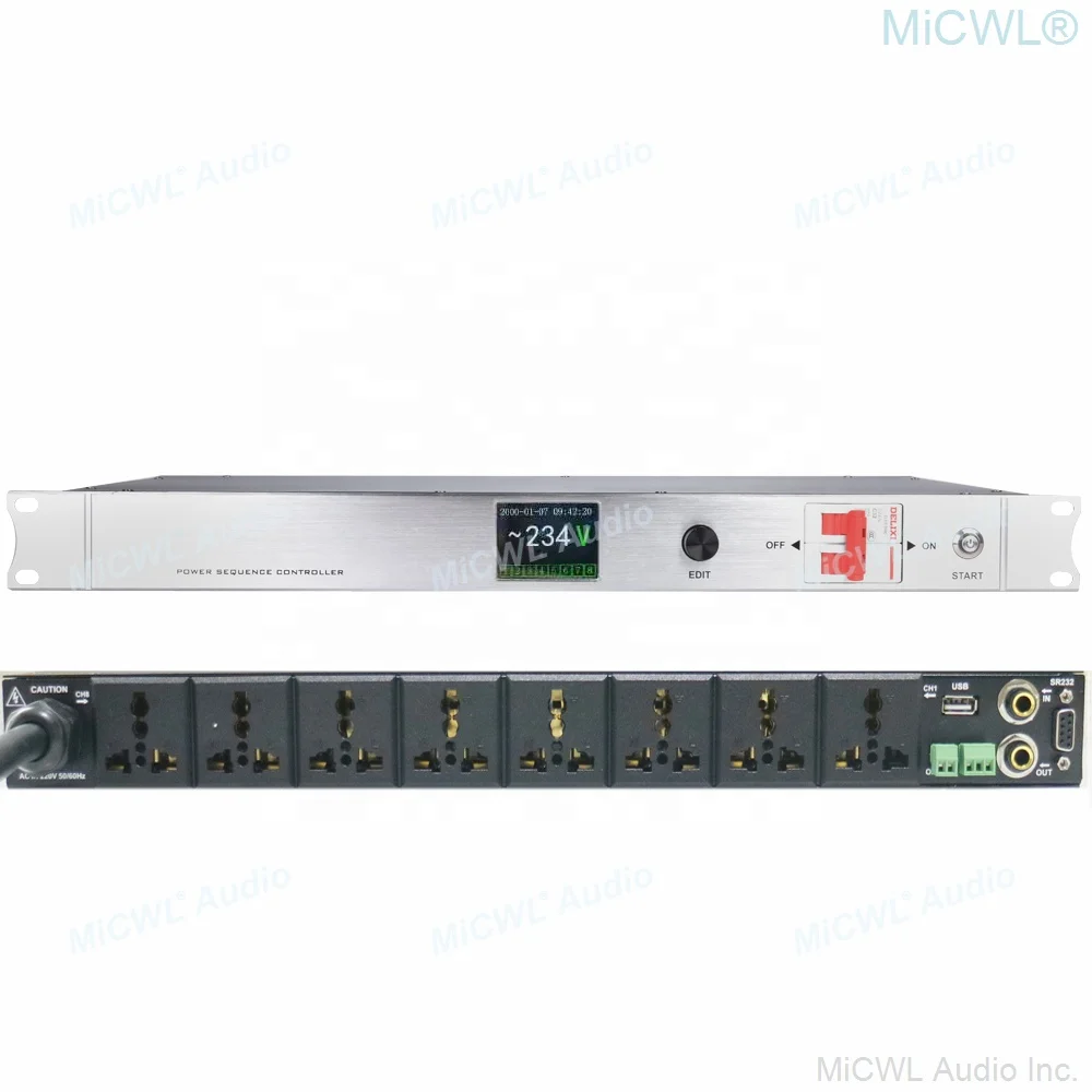 Контроллер последовательности мощности MiCWL с ЖК-дисплеем и 10 выходами 30 А 6000