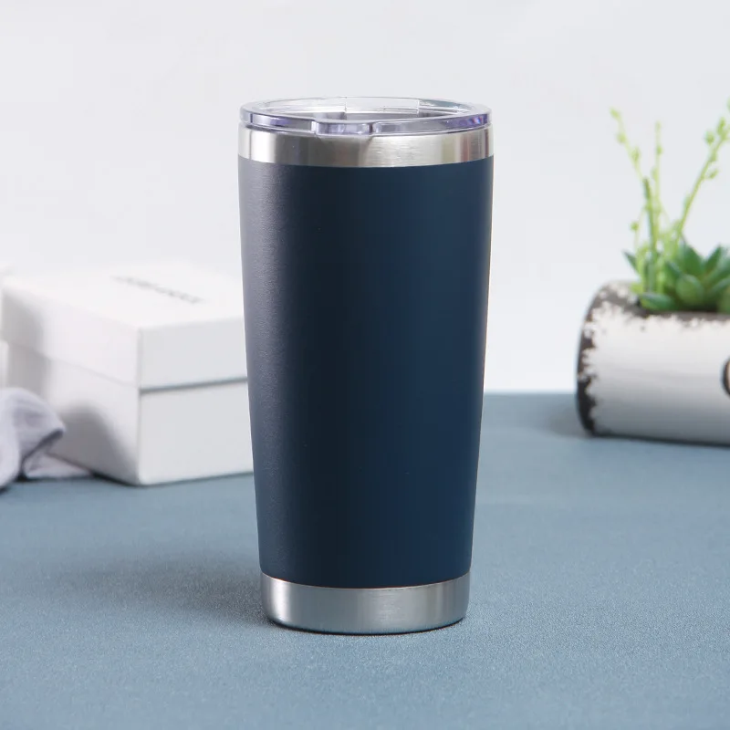 Bistro Coffee Mug 16 Oz Branded Cups And Flasks Vaccum Flask 2 Side Cup Reusable With Straw Emojis Silicone Bands For