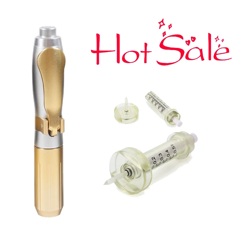 High profesional  lip ampoules gel  0,5ml black gold pen  for cross linked hyaluronic acid ha 10ml