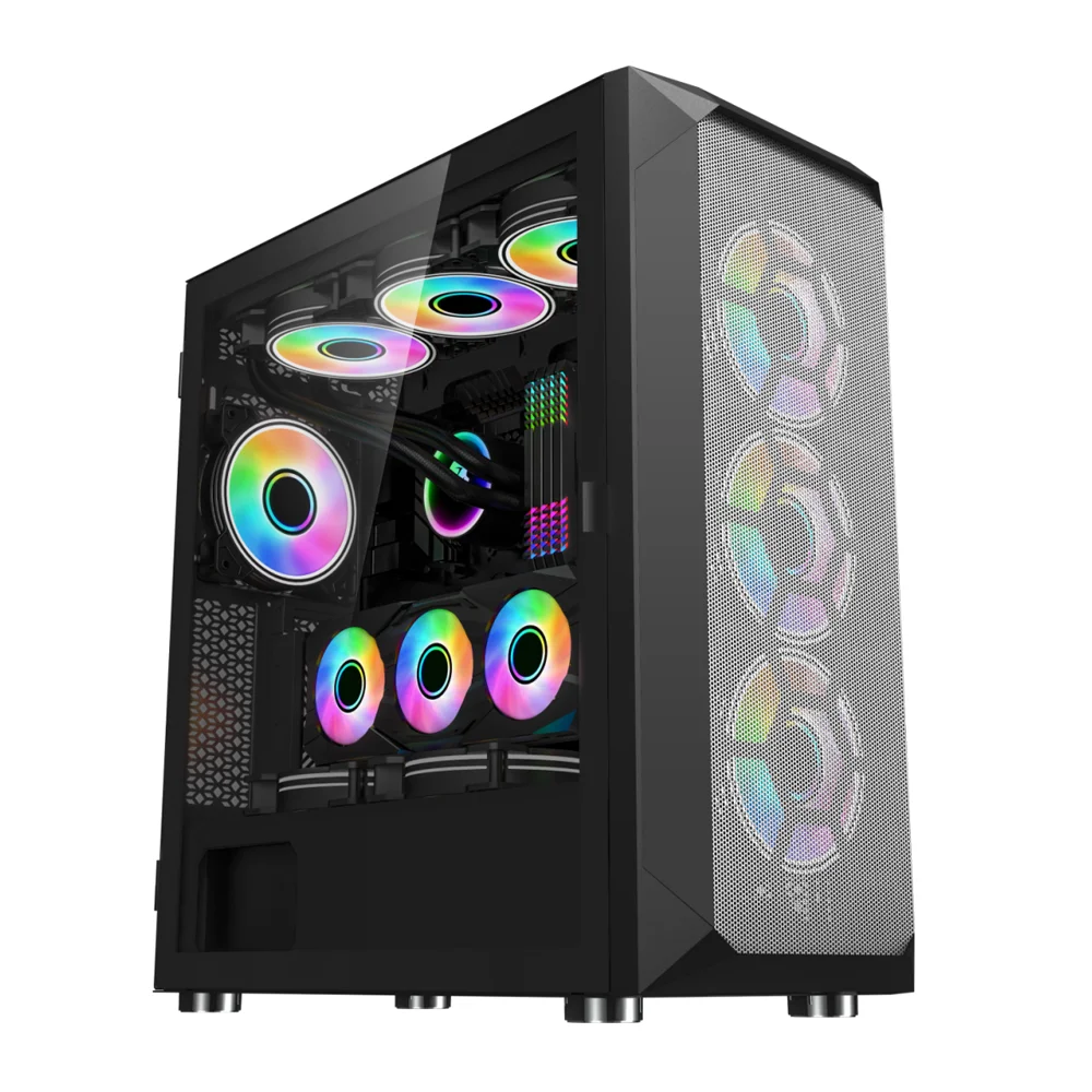 PC Gaming Case: ATX Full Tower with Customizable RGB and Fans