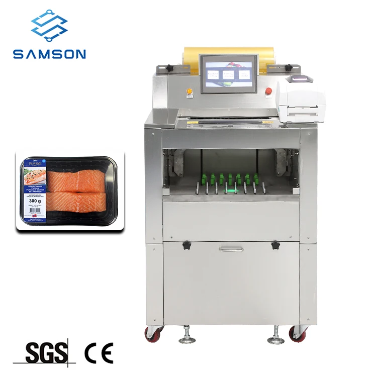 Пищевой полуавтоматический куриный Мяс Говядина Свинина свежие овощи фрукты морепродукты пластиковый лоток для упаковки мешков цена