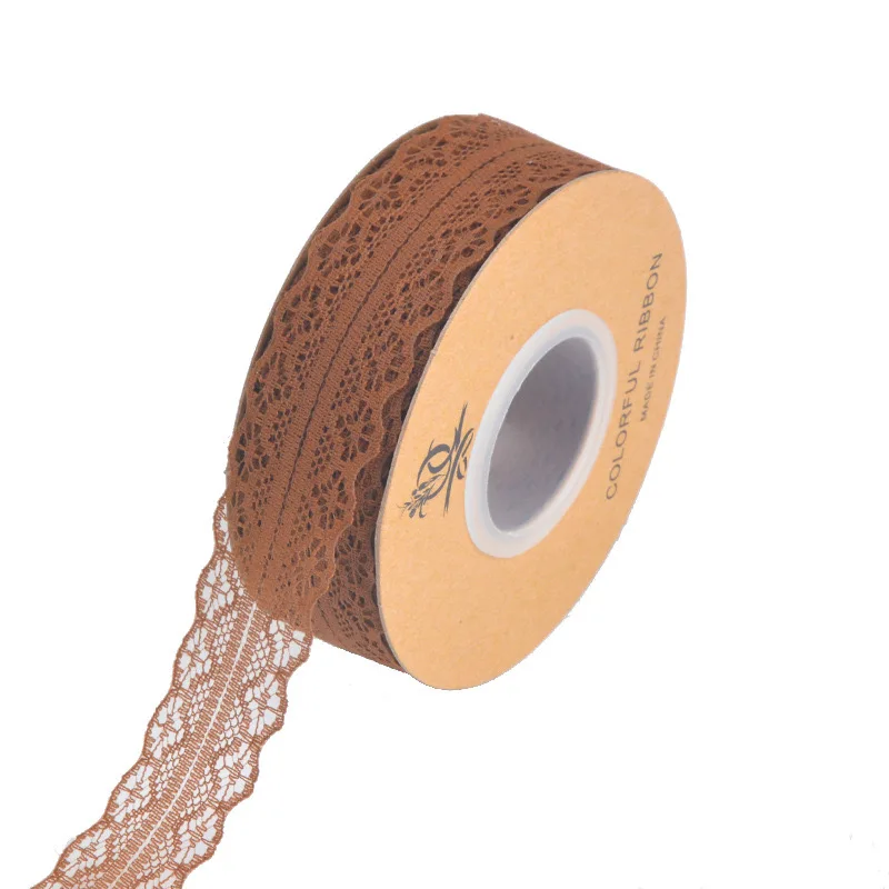 Lace Flowers Ribbon Guipure Lace Trim Embroidery 100% Polyester Lace Fabric Ribbon for Flowers Packaging Printed Organza