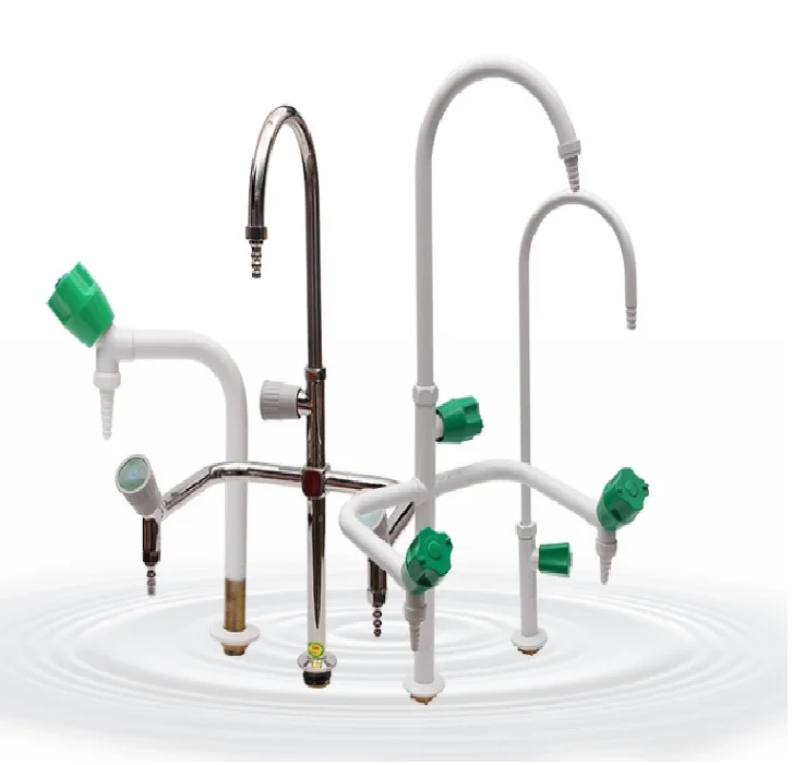 Double Outlet/way Water Faucet Modern School Furniture School Science Hot Cold Mixer Laboratory Furniture School Bench 1set