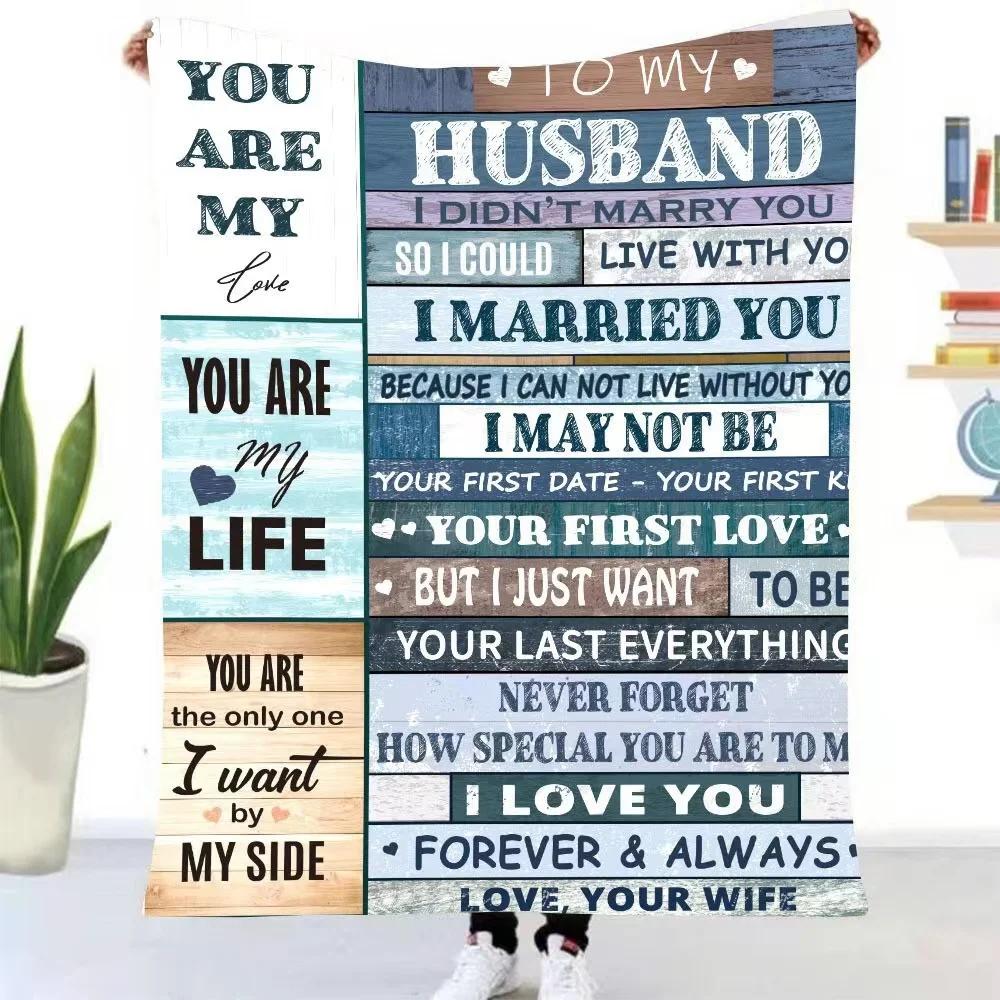 amazon popular DIY custom pattern print love letter blanket sublimation soft flannel Blanket