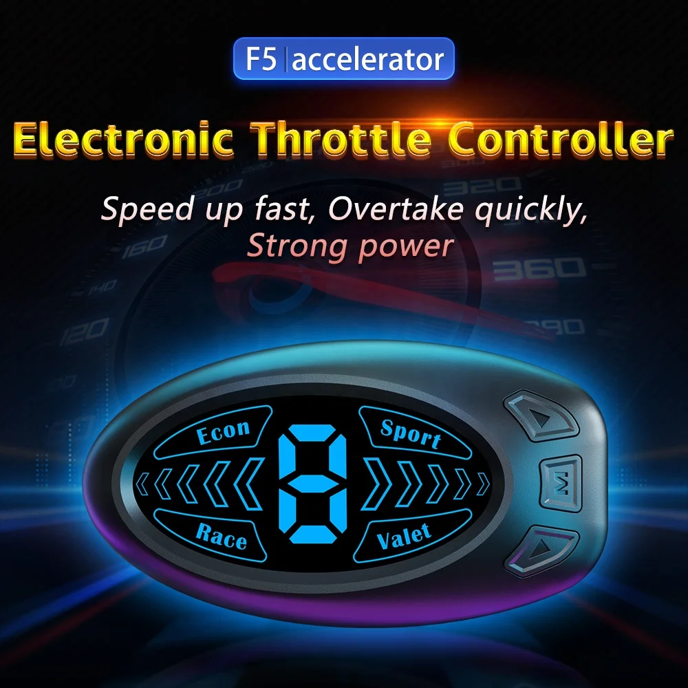 New WiiYii Throttle controller F5 improve faster LED 9 modes pedal throttle controller car electronic