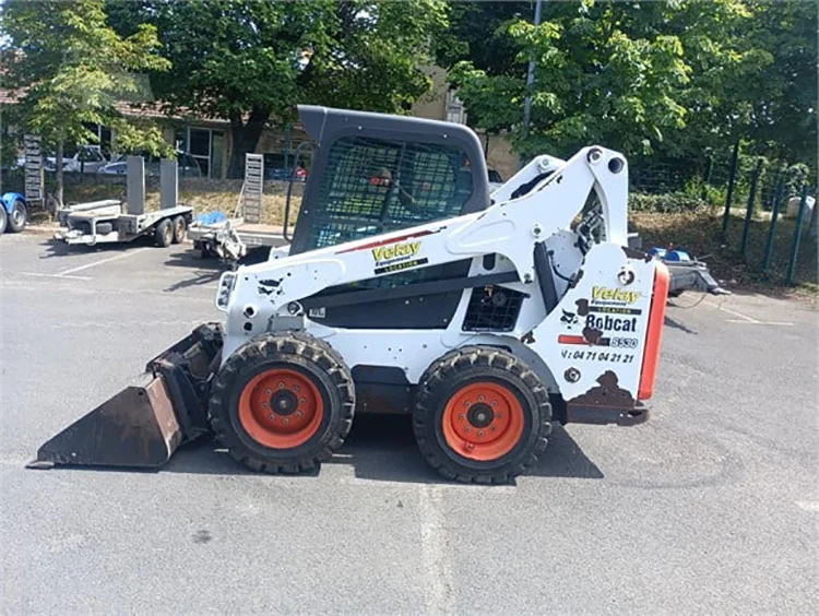 Secondhand small Bobcat skid steer loader S530 original USA  mini front loader usado botcat wheel  bob cat used 530 machine
