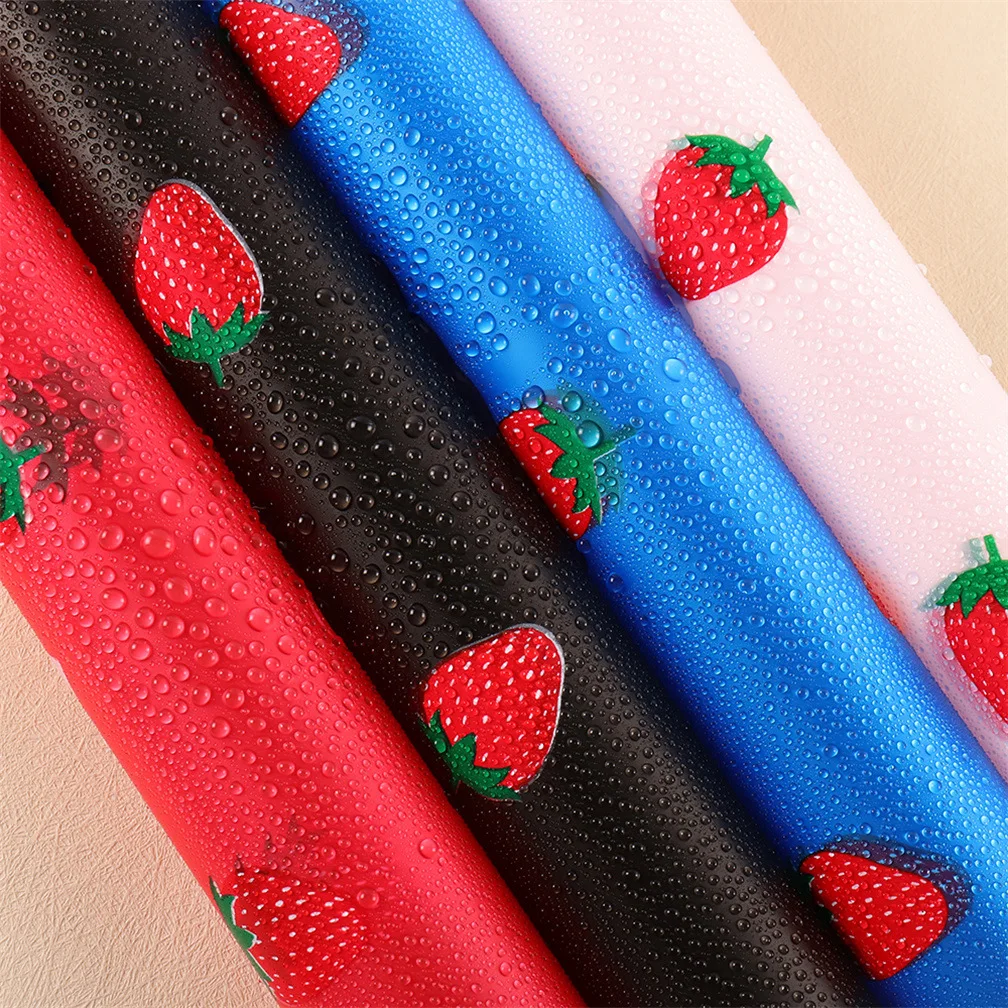 New strawberry design brand packaging floral paper flower waterproof flower wrapping paper