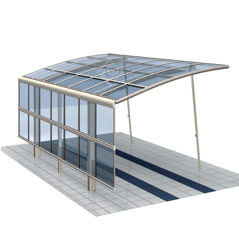 Windshield and rain energy-saving and environmental protection plastic Pc carport