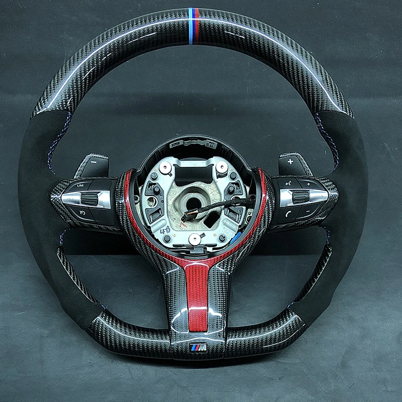  Рулевое колесо из углеродного волокна для BMW M Sport F30 F31 F34 F10 F11 F07 F45 F46 F22 F23 M235i M240i управление рулевым колесом