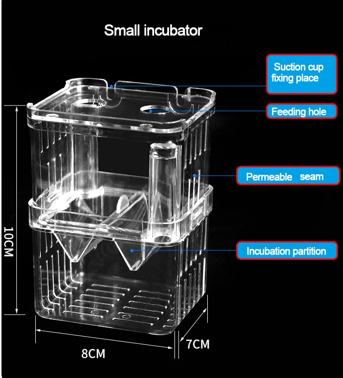 
Small fish breeding box aquarium non-acrylic isolation box spawning hatching spawning house box small fish guppy hatching 