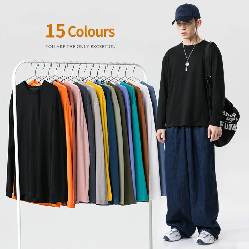 Low MOQ men hip hop long sleeve plus size custom oversized sweatshirts