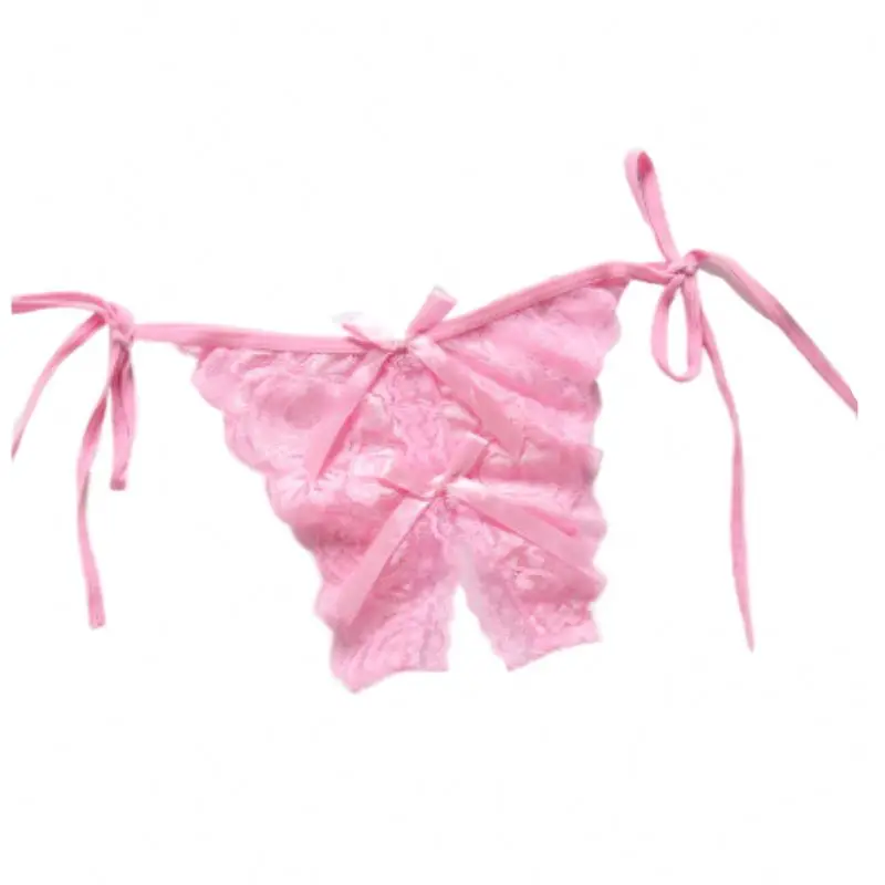 
Womens Lace Briefs Crotchless Thong Sexy Underwear Panties 