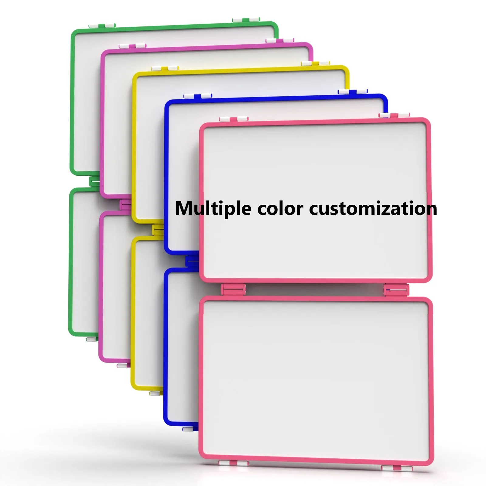Good Quality Eco-Friendly White Board 4 Writing Sides Foldable Dry Erase Magnetic Desktop Whiteboard with Stand for Kids