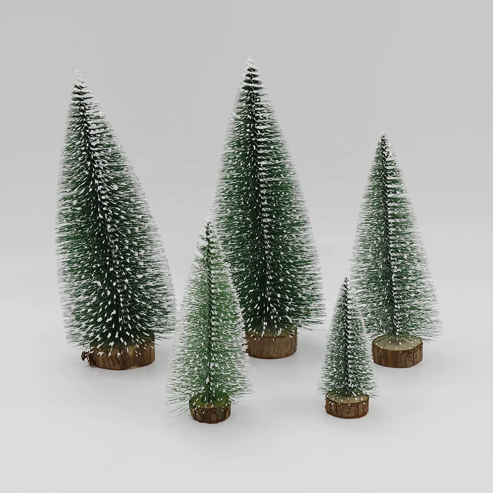 Mini Christmas tree cedar tabletop window set Christmas gifts Christmas decorations