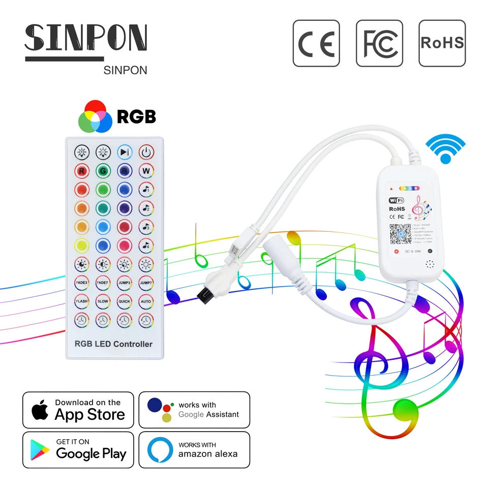 Smart Rgb Rgbic Colorful 5 10 Meter Luces Led Light Strip/strip Lights/led Strip Light