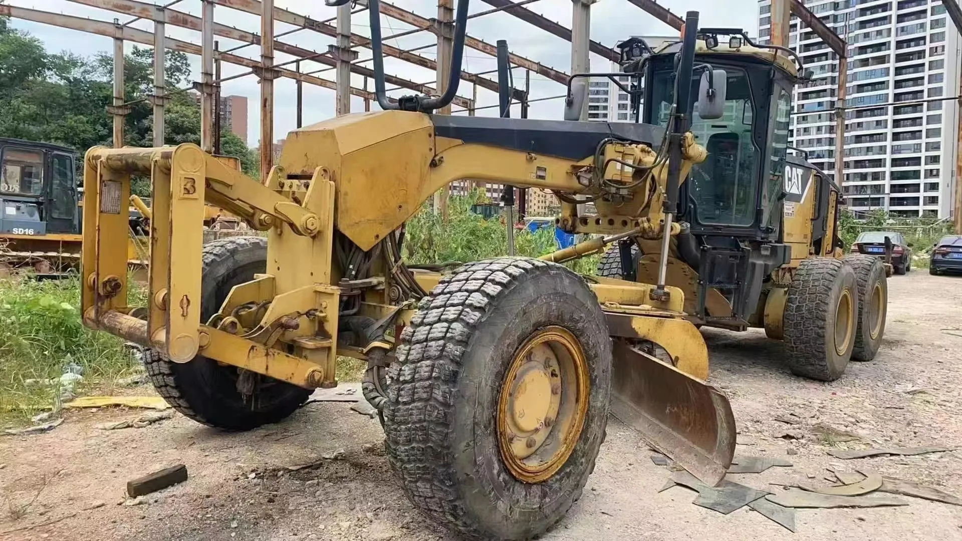Provided Used Machinery Caterpillar 140m Motor Grader Location Shanghai Hot Sell Used Original Japan Imported Cat 140H