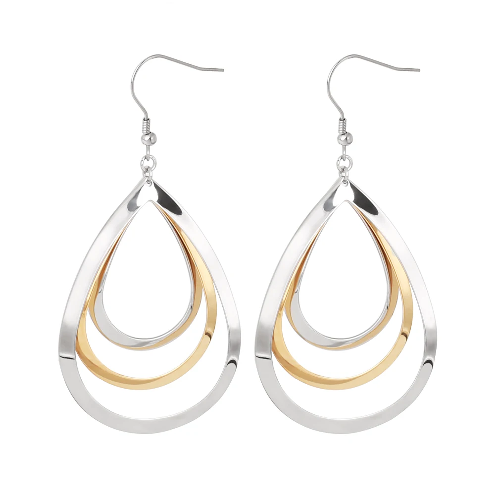 New Arrival Ear Piercing Jewelry Hypoallergenic Irregular Earring Hook Stainless Steel Designer Dangle Drop Earring For Women