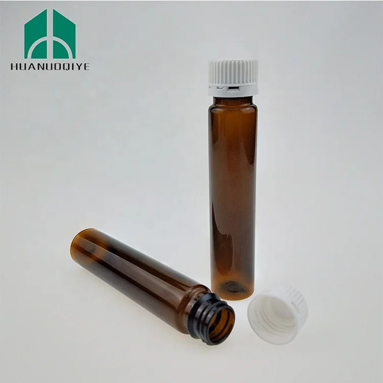 10ML 15ML 20ML 25ML 40ML Oral Liquid Tubular Bottle Avoid Light Security Caps Collagen PET Bottle Long Tube Plastic Bottle