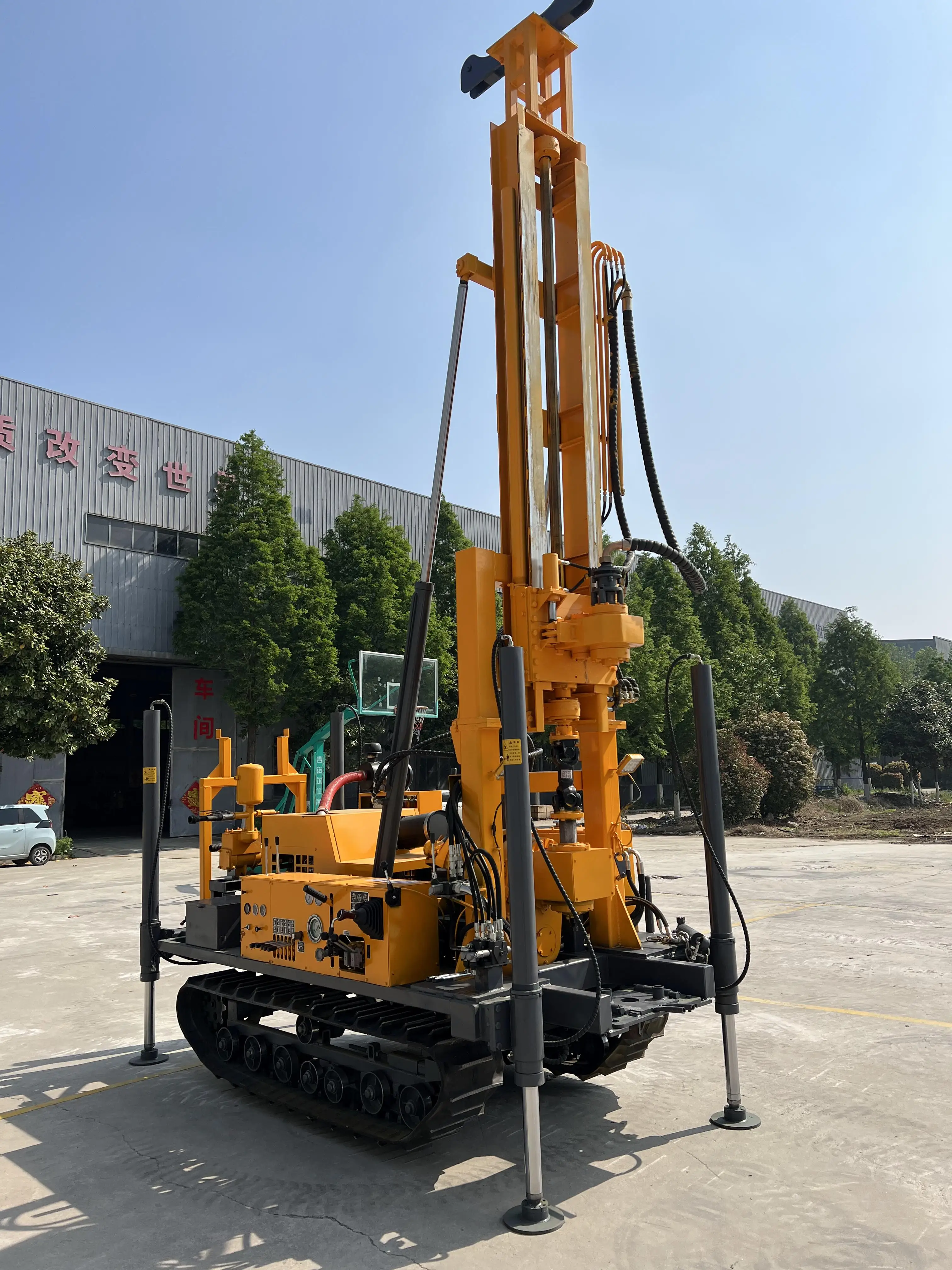 Water pneumatic dual-purpose drilling rig 200m Hydraulic Water Well Rotary Drilling Rig