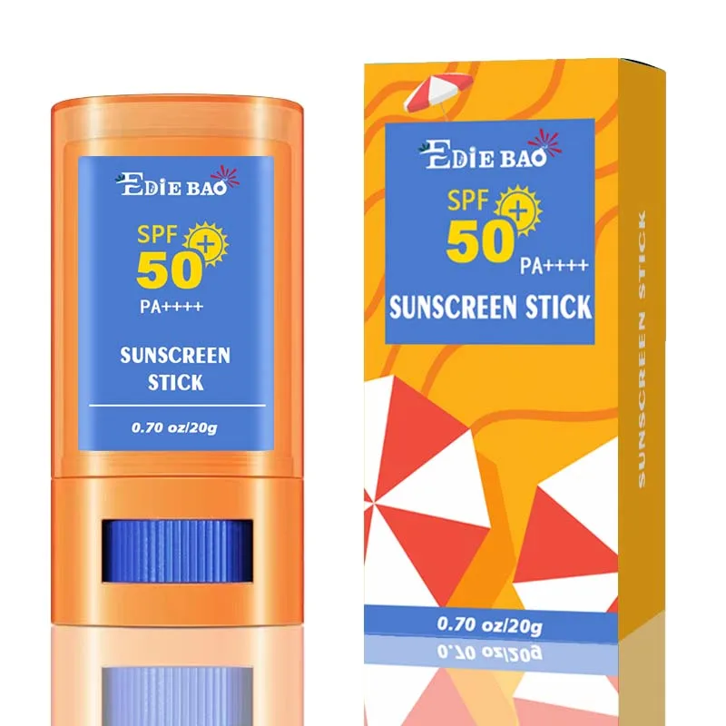 EDIEBAO Clear Sunscreen Stick SPF50 Invisible Broad Spectrum Face Sunscreen  Wear Under Over Makeup  Lightweight FormulaAll Skin