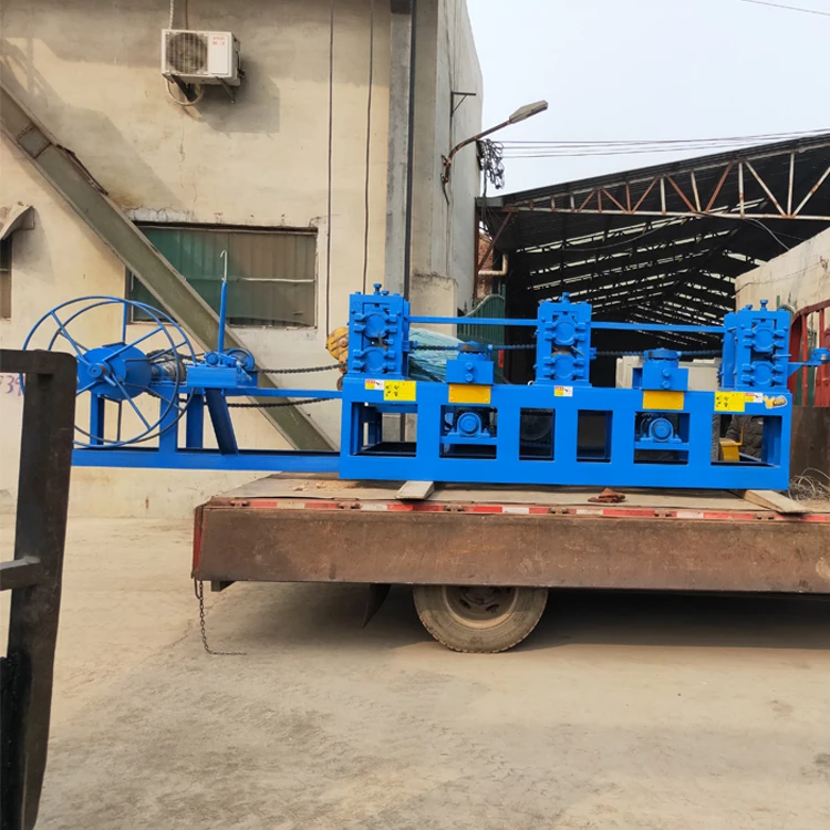 rolling machine for processing flat wire to round wire