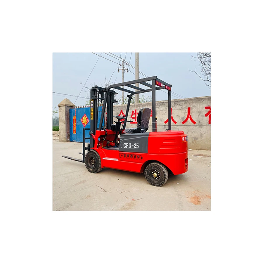 Lead-acid battery Electric Forklift 2.5 ton CPD-25  Hydraulic Fork Lift Truck with Free Mast