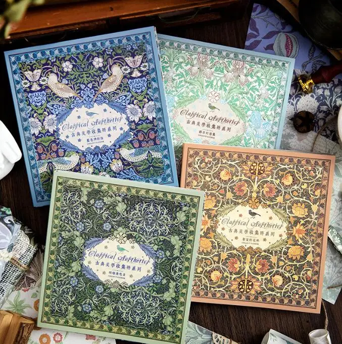 Yanji 100 простыни большой размер винтажная коллекция красоты Скрапбукинг деко Бумажная книга