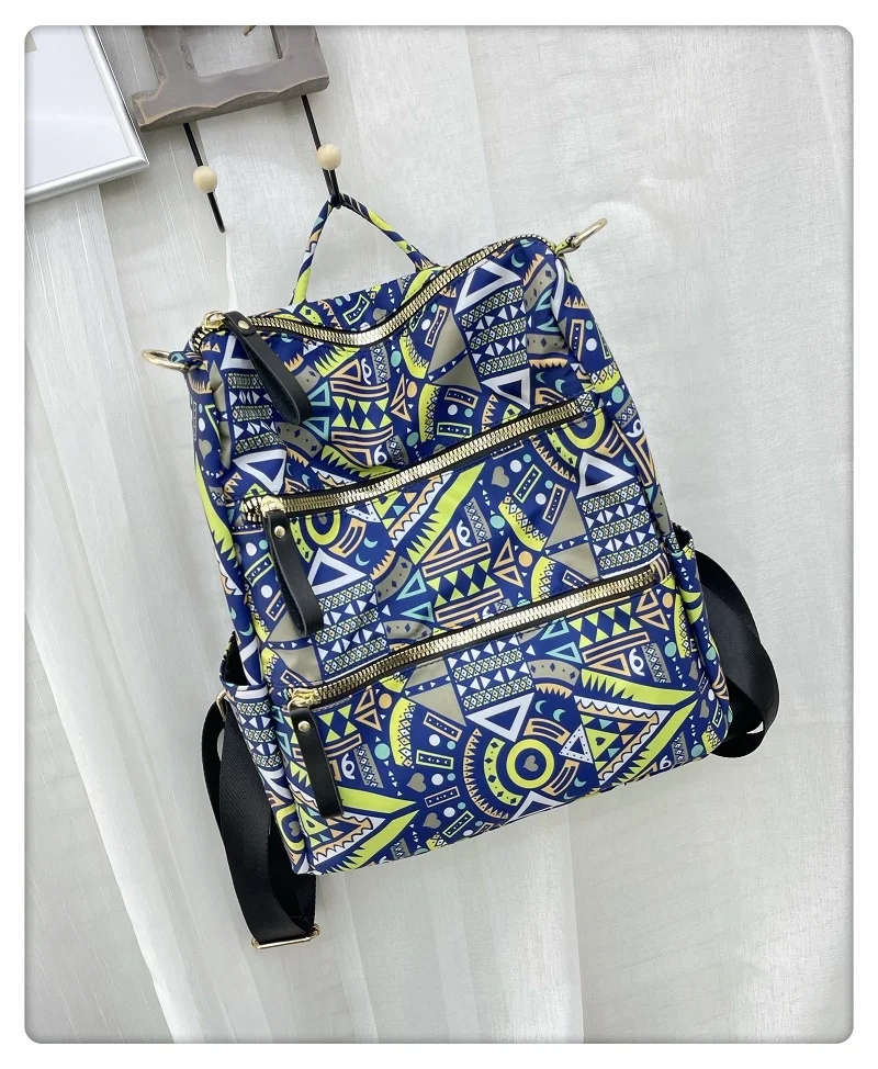 
Waterproof Nylon Women Backpack Purse Multipurpose School Travel Shoulder Bag 