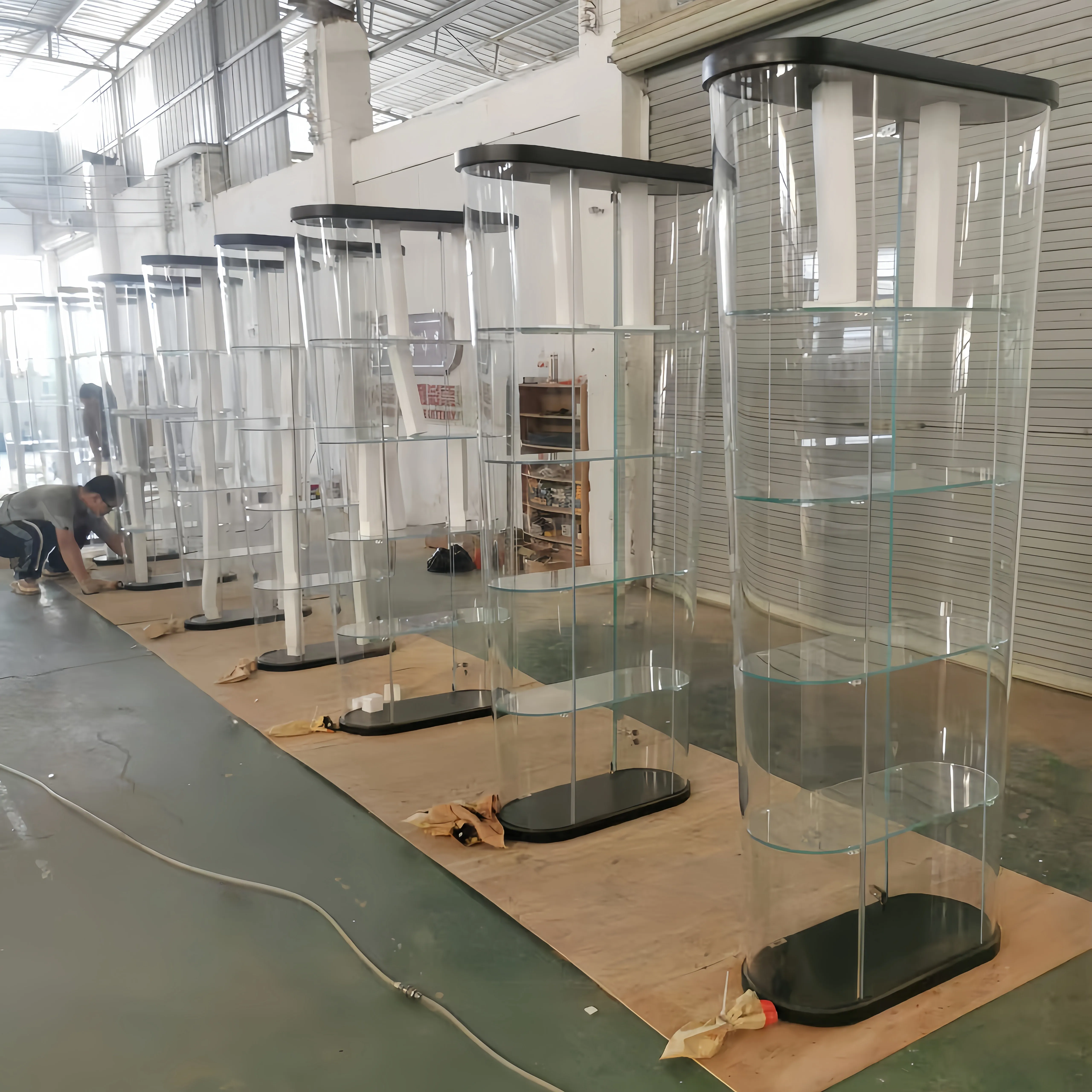 Luxury custom jewelry Perfume cosmetics Smoke mobile shop display counter cabinet cell phone display showcase