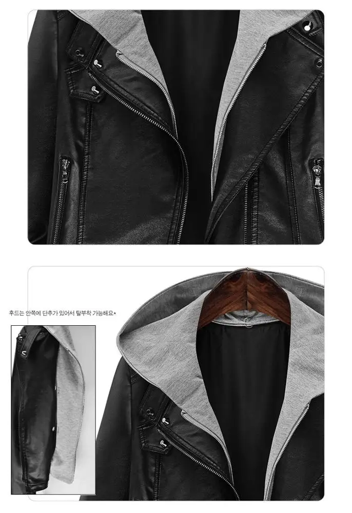 
XL-5XL plus size women leather jacket black faux leather biker jacket 
