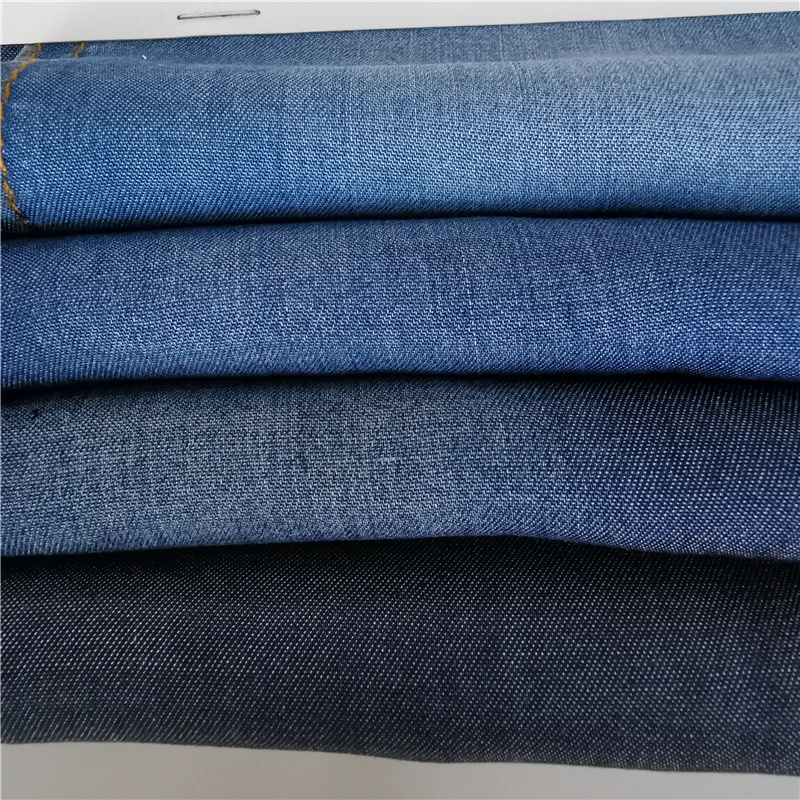 
Factory price wholesale 100%tencel lyocell 4.5oz twill tencel thin denim fabric for jeans and dress on sale 