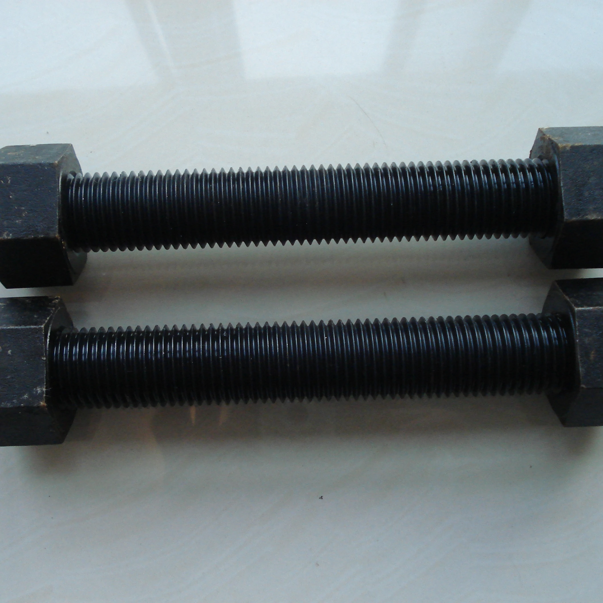 HEAVY BOLT WITH TWO NUT BLACK BIG BOLT 304  316 alloy 904L   2205