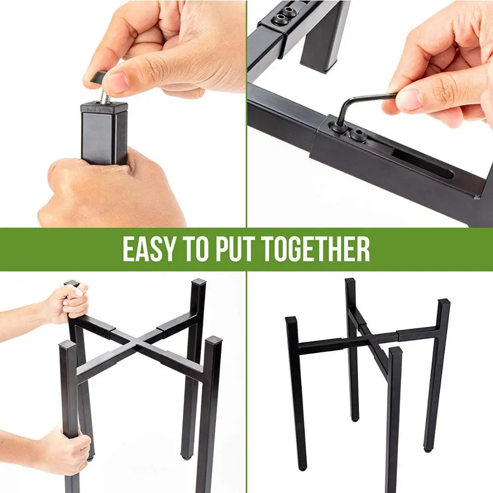 
Plant Pot Home Cheap Artificial Indoor White Garden Wholesale Iron Metal Adjustable Stand Ceramic Planters & Flower Plant Pot 