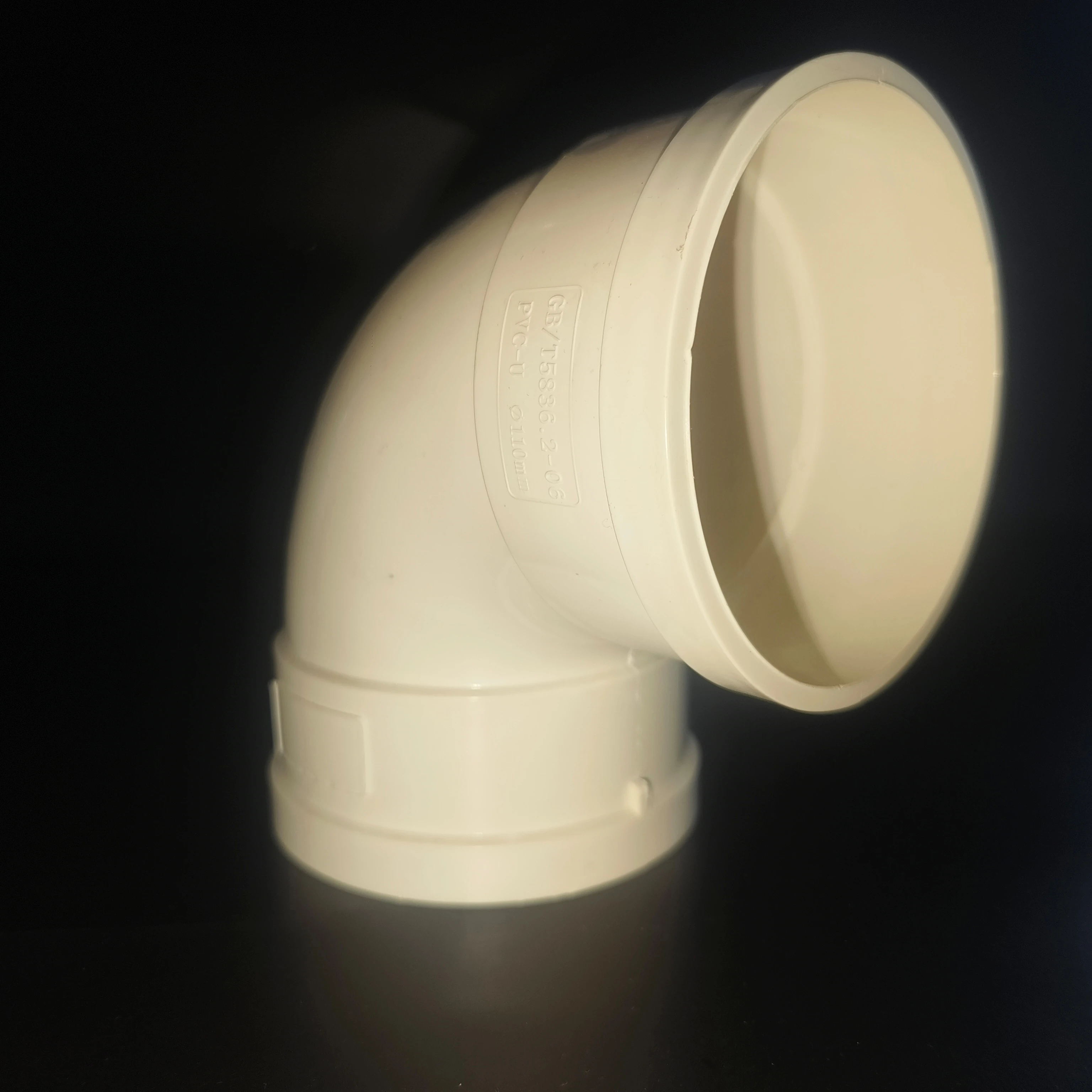 ISO pvc pipe fittings for water drainage house pipeline PVC elbow tee with inspection window 110mm