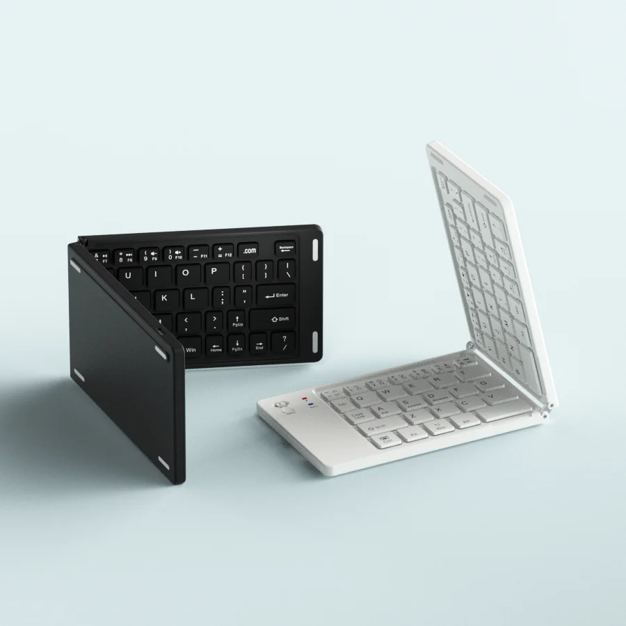 Manufacturer Keyboards Slim Pad Phones & pads Bluetooth Wireless Folding Small Tablet Pad Portable Computer Keyboard
