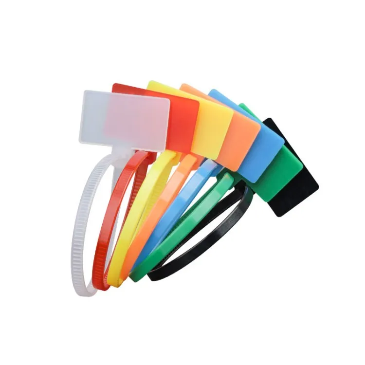 Free Sample Custom Color Label Cable Tie Nylon Id Identity Zip Tie Marker Cable Ties