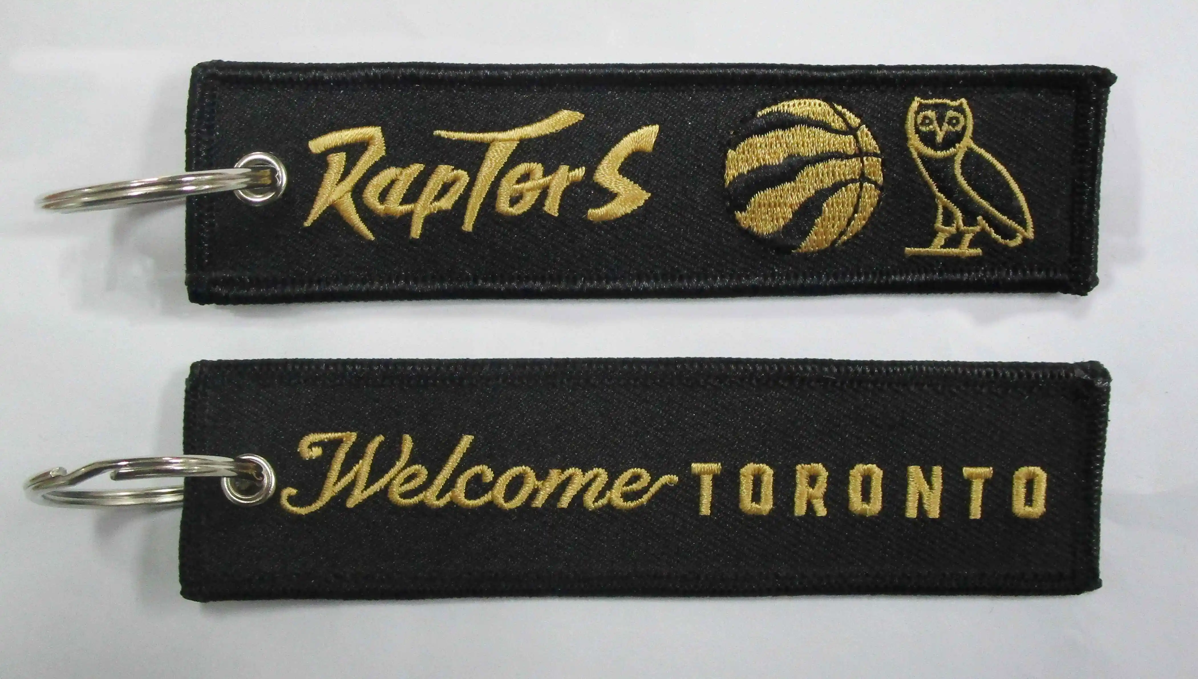  Удаляем перед полета на заказ Вышивка брелок для ключей OEM ткани брелки удаляем ключевые теги