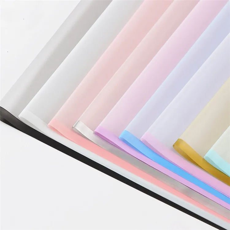 Fall In Color Wholesale Edge Frosted Flower Wrapping Paper With Border